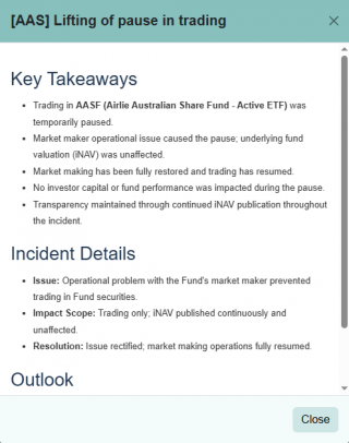 BullCharts NewsDesk - initial AI summary